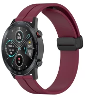 Ремінець Silicone Magic Lock Універсальний 22 mm — Red wine