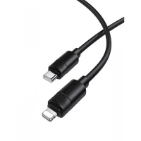 Cable USB C to Lightning 30 W (1m) — Borofone BX123 — Black