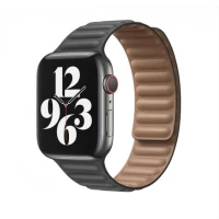Ремінець Leather Link Apple Watch 38 mm 40 mm 41 mm — Grey Ремінець Leather Link Apple Watch 38 mm 40 mm 41 mm — Grey
