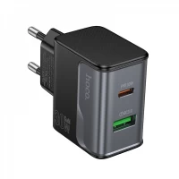 Home Charger | 30W | PD | QC3.0 — Hoco CS73A __ — Black