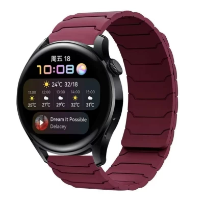 Ремінець Armor Magnetic Band Універсальний 22 mm — Wine red