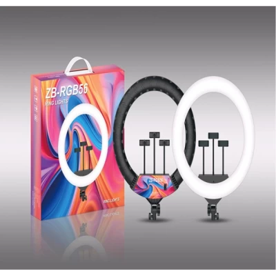 Лампа Кольцевая RGB LED (56 cm) ZB-56 COLOR BOX