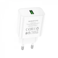 Home Charger | 18W | QC3.0 — Borofone BA72A — White