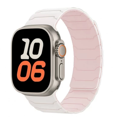 Ремінець Armor Magnetic Band — Apple Watch 38 mm | 40 mm | 41 mm — Starlight&Pink Sand