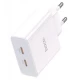Home Charger 35W 2 PD QC3.0 Hoco C108A — White