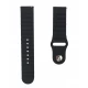 Ремінець Silicone Wave Універсальний 22 mm — Black