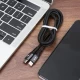 V9 Кабель Veron C09s Type C to Type C  usb cable 25 cm. 20W
