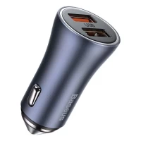 Car Charger | 40W | 2 USB — Baseus (CCJD-A0G) — CCJD-A0G Dark Gray