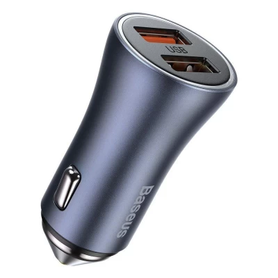 Car Charger | 40W | 2 USB — Baseus (CCJD-A0G) — CCJD-A0G Dark Gray