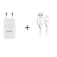 Home Charger | 1.2A | 1U | Lightning Cable (1m) — Joyroom L-L119 UMI — White Home Charger | 1.2A | 1U | Lightning Cable (1m) — Joyroom L-L119 UMI — White