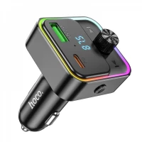 Fm Transmitter MP3 | Car Charger | 3.0A | PD30W | 1U — Hoco E81 — Black