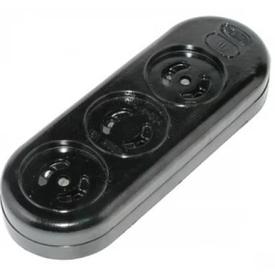 Колодка 3-я 3РА16-У04 черная без заземления Житомир