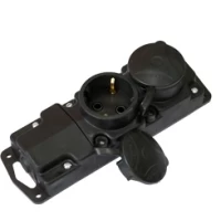 Р16-415 Розетка переносная двойная гермет IP44 Bylectrica