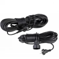 Удлинитель строительный ПВС (2*1мм) 20м 16А 250В 3000Вт черный (18м)