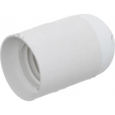 Патрон пластиковый белый прямой Е27 YK 768 Патрон пластиковый белый прямой Е27 YK 768