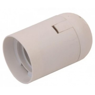 Патрон Е27 белый пластиковый подвесной YK 763 Патрон Е27 белый пластиковый подвесной YK 763