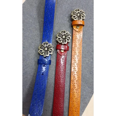 Ремень женский, 3 см, кожа