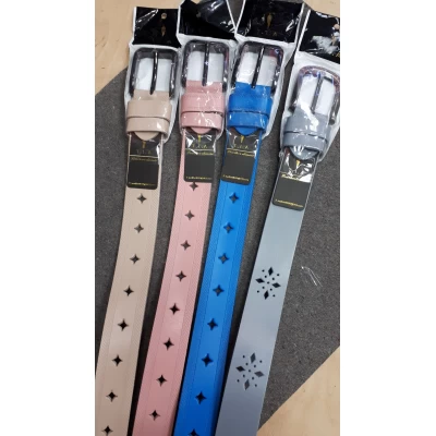 Ремень женский 4 см, кожа