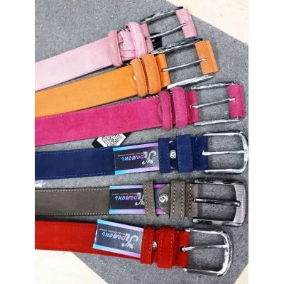 Ремень женский замшевый, 4 см