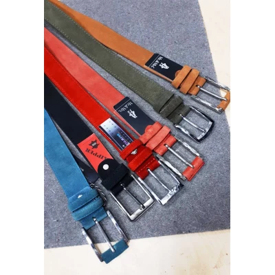 Ремень женский замшевый, 3.5 см