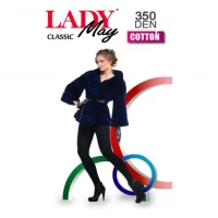 Колготы женские "Lady May" (размер:2;3;4;350 DEN; чёрный) Украина