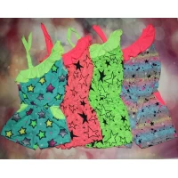 Комбинезон летний для девочки Рюша (кулир) Размеры 30-36, Артикул: 0239