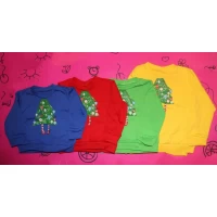 Детский джемпер Елка (интерлок начесной) Размеры 26-34, Артикул: 0327