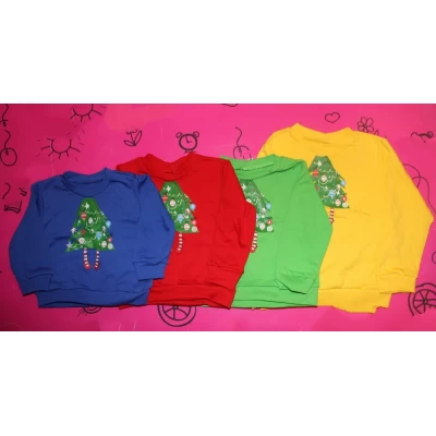 Детский джемпер Елка (интерлок начесной) Размеры 26-34, Артикул: 0327