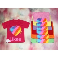 Детская футболка Лайки-2 (кулир) Размеры 26-34, Артикул: 0214