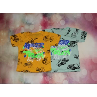 Детская футболка Монстер Трак (кулир) Размеры 26-34, Артикул: 2007