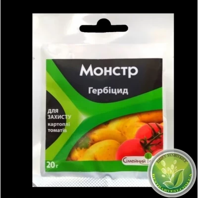 Гербицид «Монстр» 20 г (для картофеля и томатов) для борьбы с сорняками Гербицид «Монстр» 20 г (для картофеля и томатов) для борьбы с сорняками