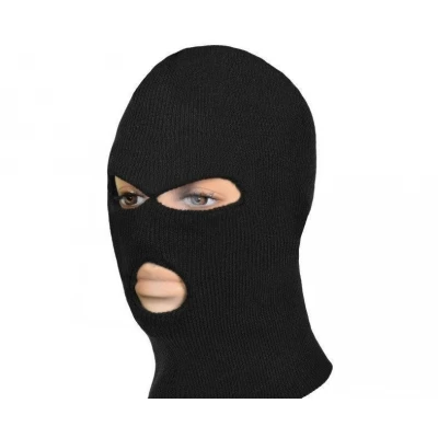 Балаклава вязка 3-д Черная Балаклава вязка 3-д Черная