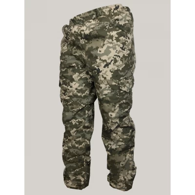 Брюки манжет на флисе Светлый пиксель, размеры 46-58