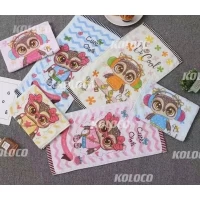 Полотенце для кухни 25x50см вафельное Совы