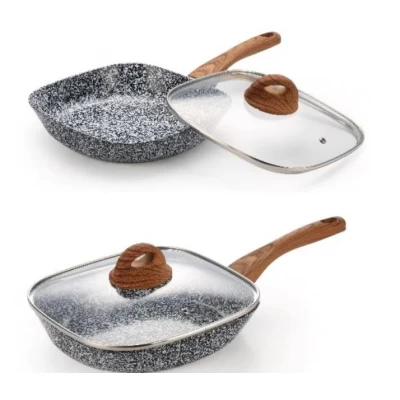 Сковорода с антипригарным покрытием и крышкой 26 см Edenberg EB-3344