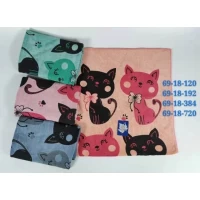 Полотенце для кухни 35x70 микрофибра Коты