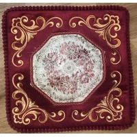 Декоративная наволочка на подушку гобелен 40/40 см	