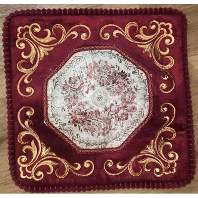 Декоративная наволочка на подушку гобелен 40/40 см