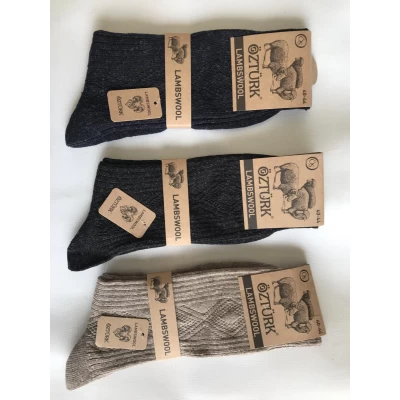 Носки OZTURK шерсть мужская 40-44. Цвет : ассорти. Производство Турция