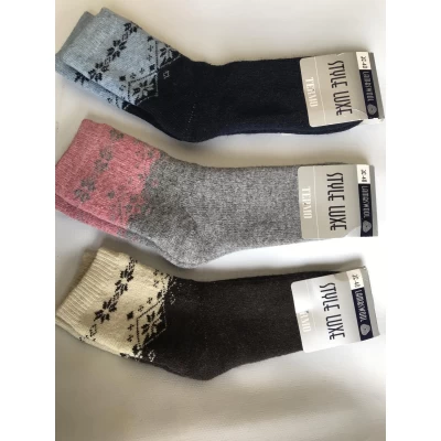 Носки Шерсть с махрой 36-40 в ассорти