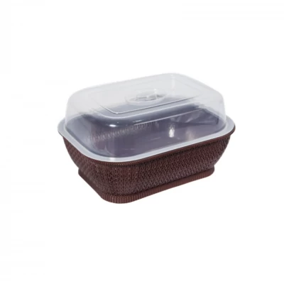 Большая хлебница с крышкой (325*250*160 мм)