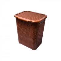 Высокая бельевая корзина с узором (V 45 л )