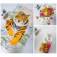 Полотенце для кухни лён-махра 40x60