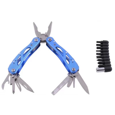 Многофункциональный нож (мультитул) с комплектом бит MT-629 (Синий) Многофункциональный нож (мультитул) с комплектом бит MT-629 (Синий)