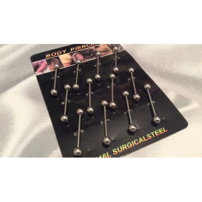 Пирсинг в язык, 3см