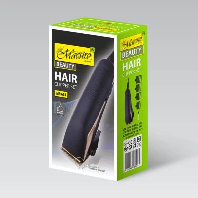 Машинка для стрижки волос MR-654Ti, Лезвия с титановым покрытием