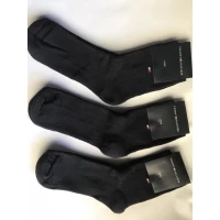 Носки TOMY HILFIGER ликра хлопок махра средние 36-40 ( 23-25 ). Цвет: чёрный Турция