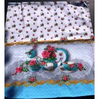 Полотенце Кухня вафельное лен 40/60, в ассортименте