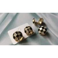 Серьги двухсторонние