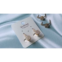 Серьги мелкий цирконий